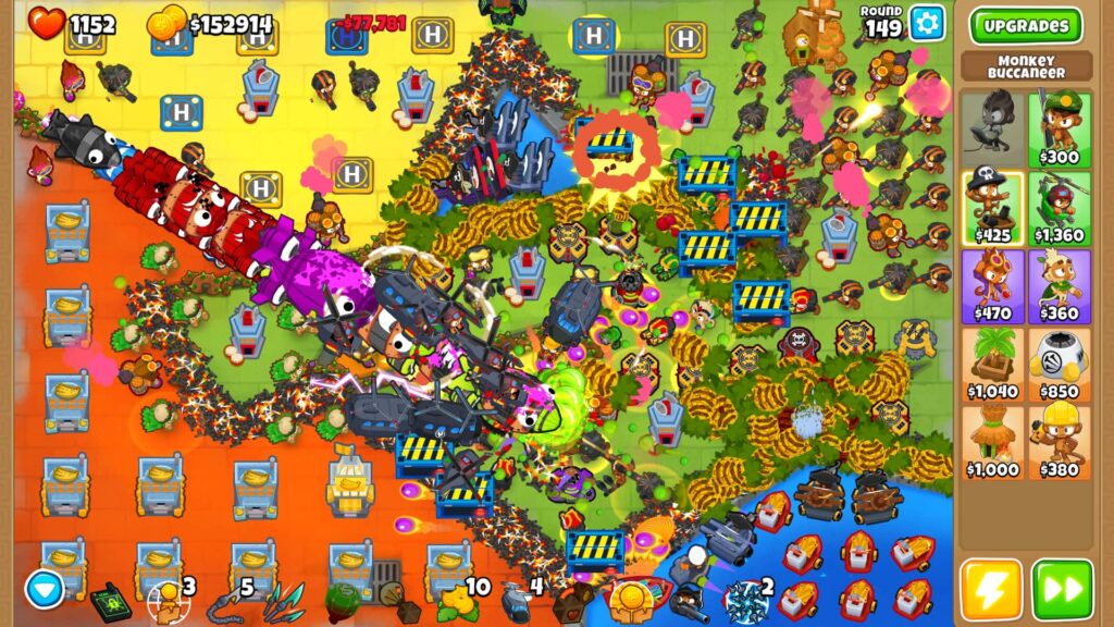 Bloons TD 6 - herní pole