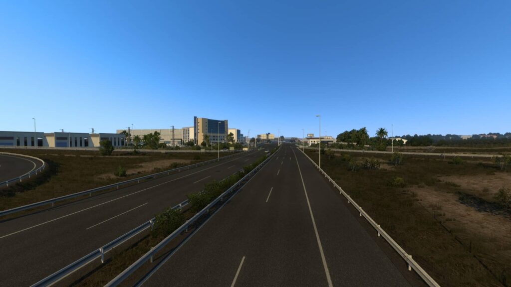 Euro Truck Simulator 2 Iberia - prázdná dálnice