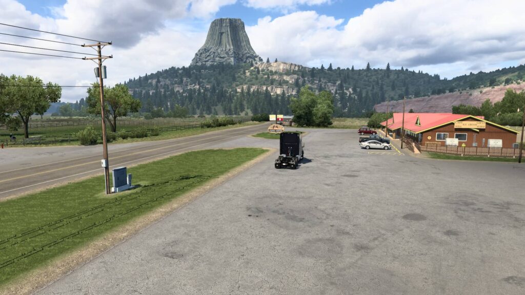 American Truck Simulator Wyoming - Devils Tower