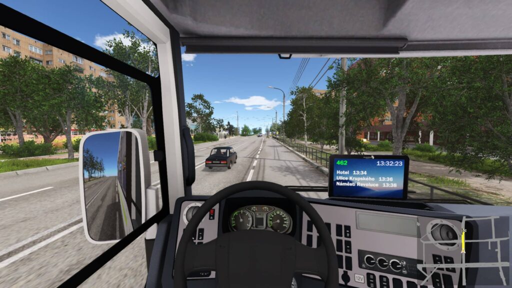 Bus Driver Simulator - pohled řidiče