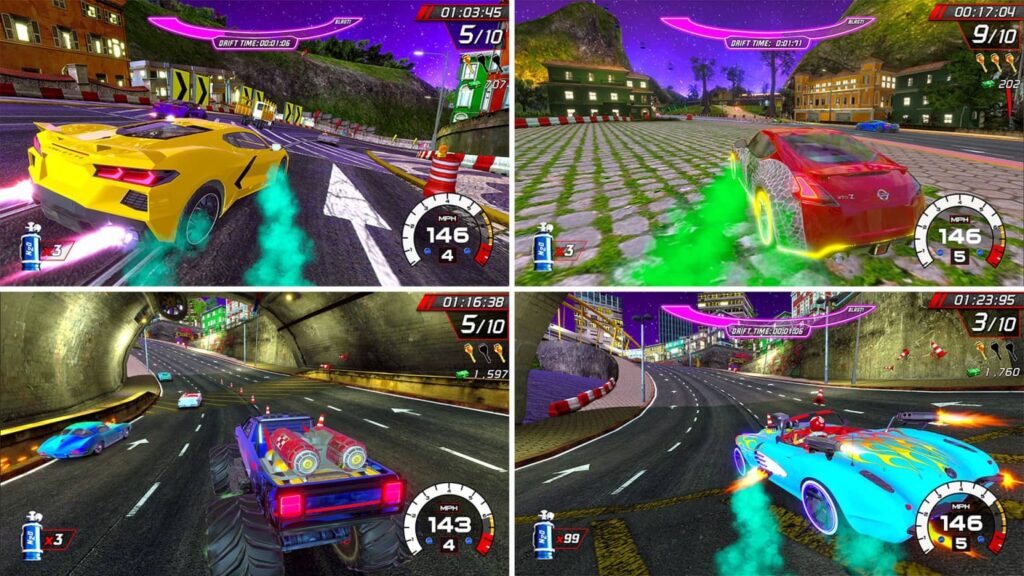 Cruis’n Blast – split screen