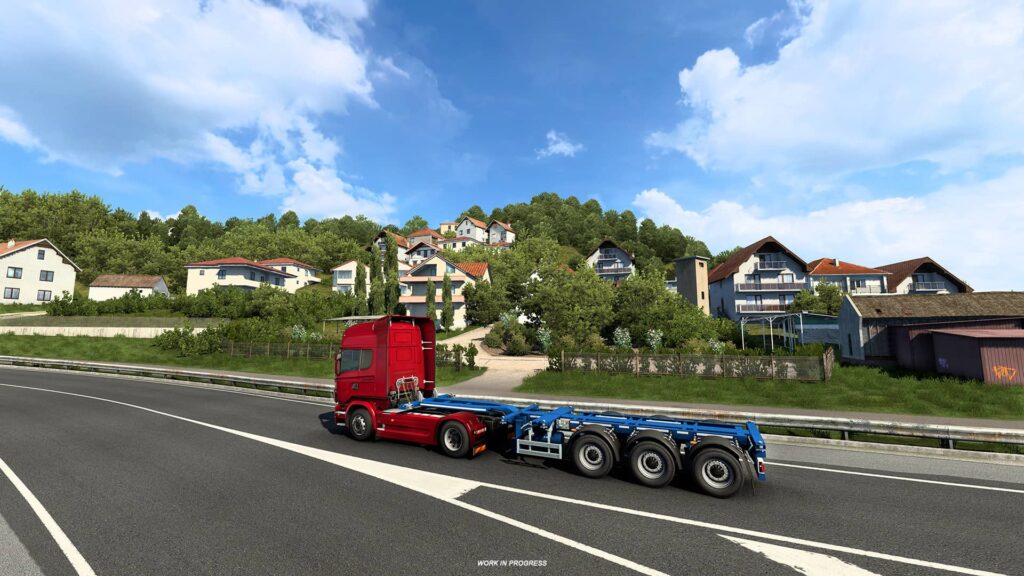 ETS2 West Balkans - červený tahač