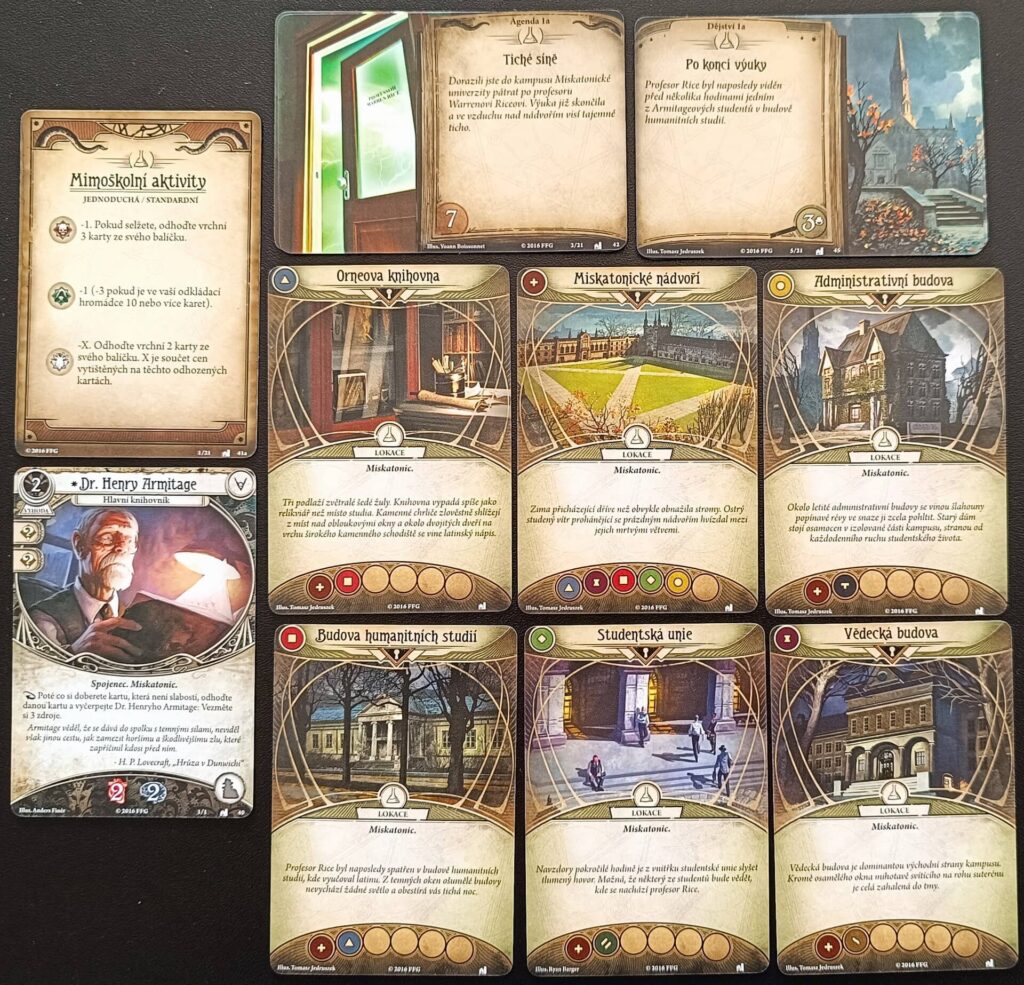 Arkham Horror Karetní hra - Odkaz Dunwiche Rozšíření kampaně - mimoškolní aktivity