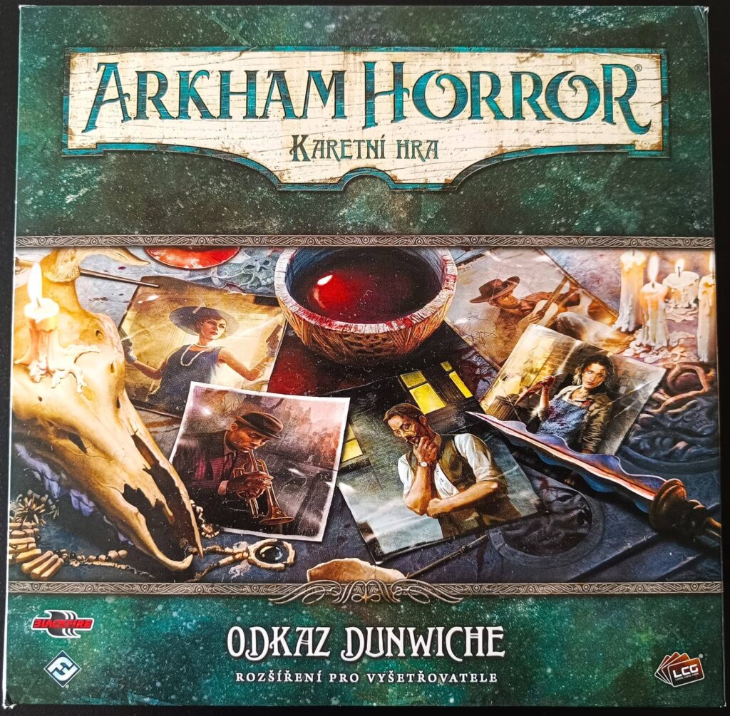 Arkham Horror Karetní hra - Odkaz Dunwiche Rozšíření pro vyšetřovatele - krabice