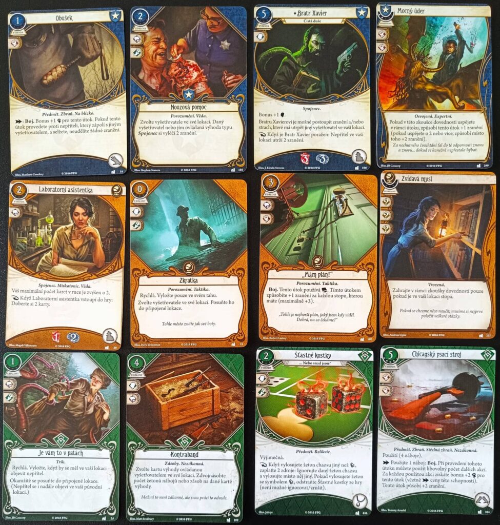 Arkham Horror Karetní hra - Odkaz Dunwiche Rozšíření pro vyšetřovatelerozšiřující karty