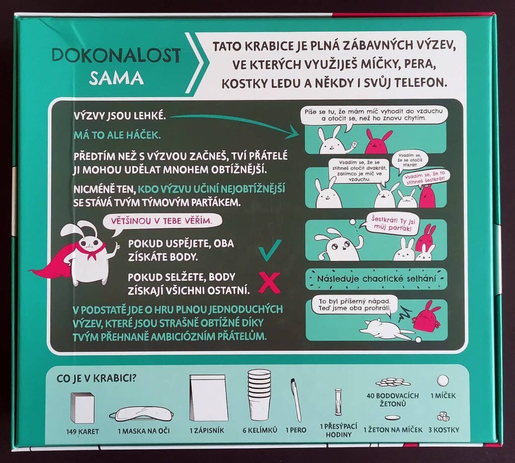 Dokonalost sama - zadní strana