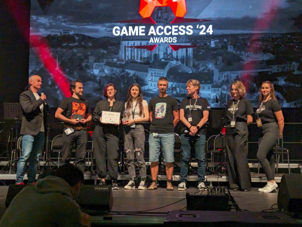 Game Access 2024 - Bitmap Galaxy přebírají cenu za hru Preserve