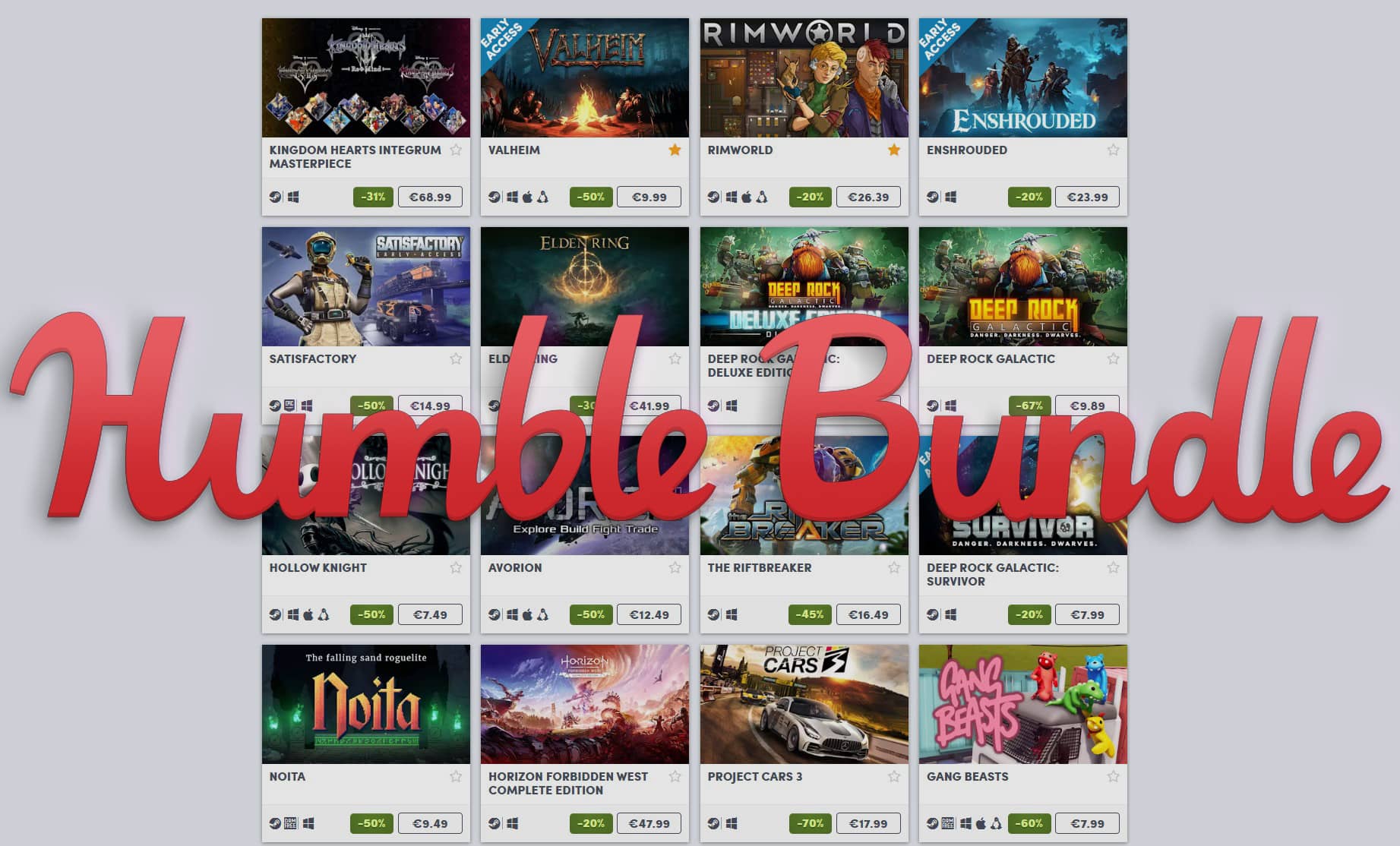 Humble bundle slevy