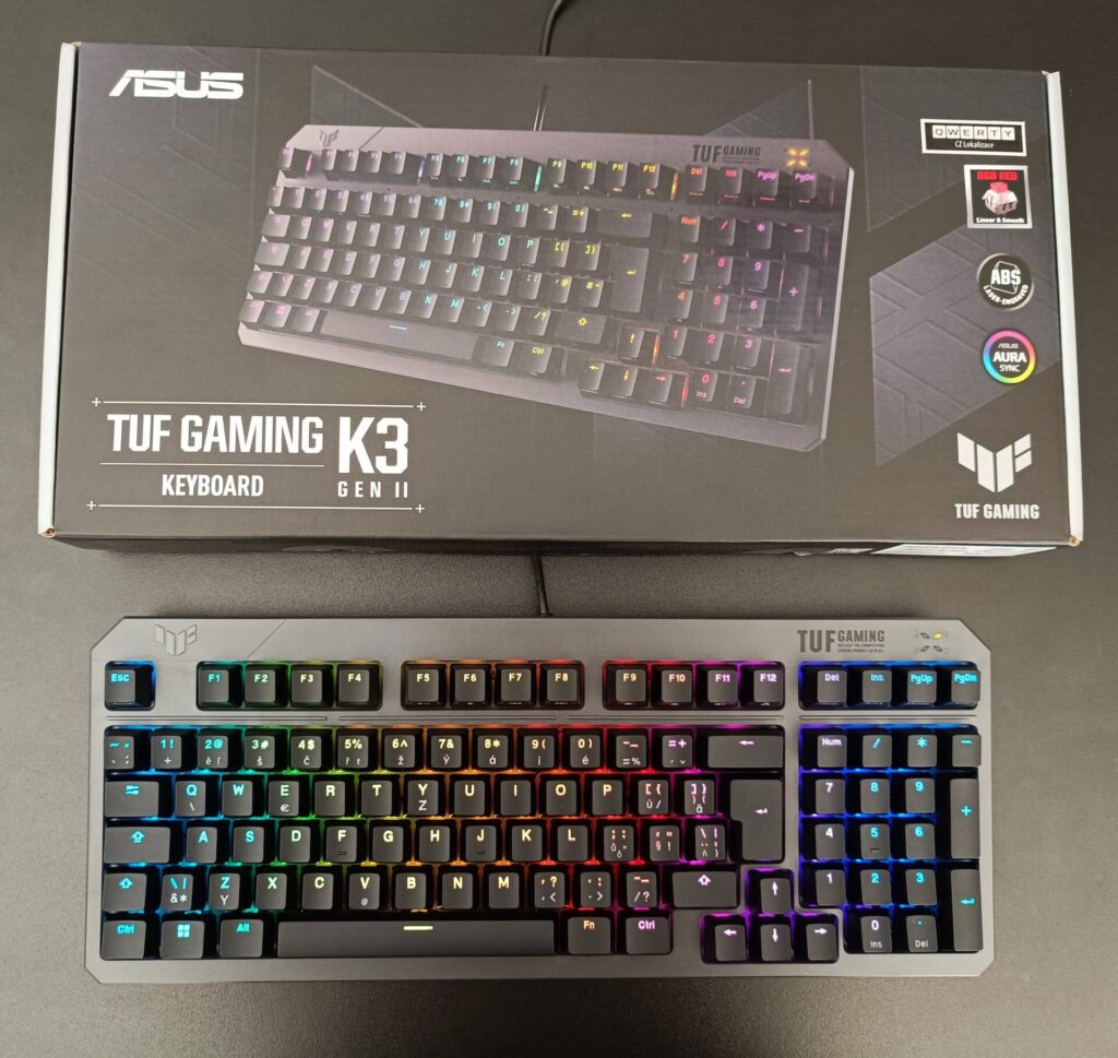 ASUS TUF Gaming K3 Gen II - klávesnice