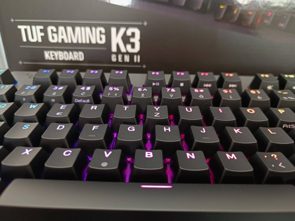 ASUS TUF Gaming K3 Gen II - mezerník