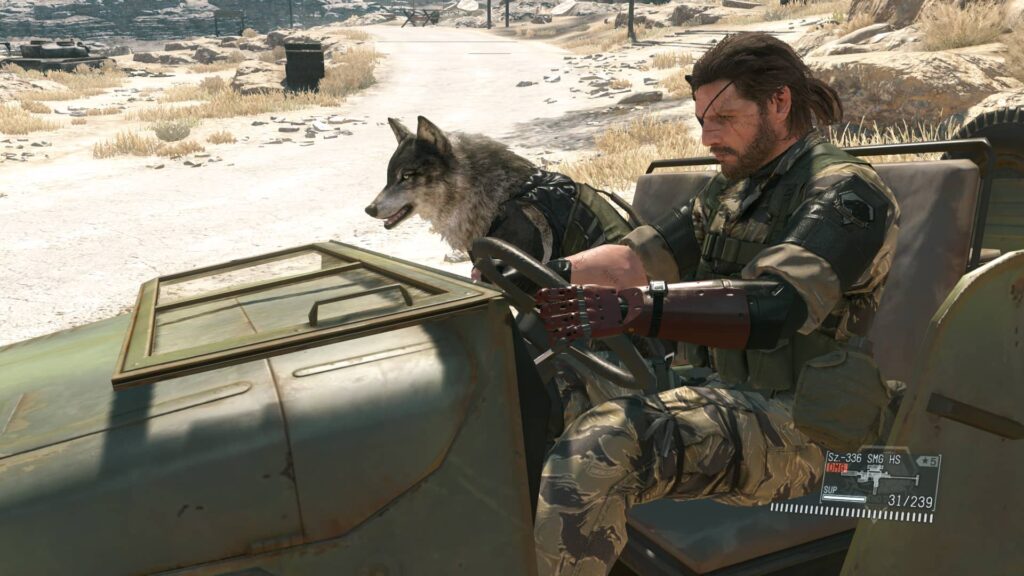 Metal Gear Solid V - v autě