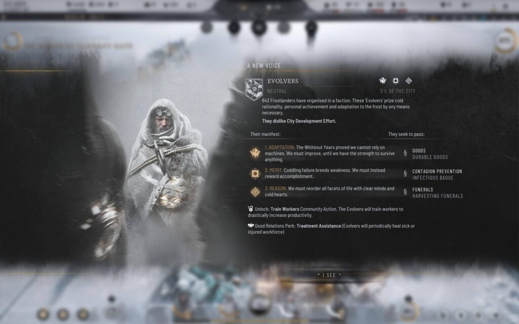 Frostpunk 2 – Nová frakce