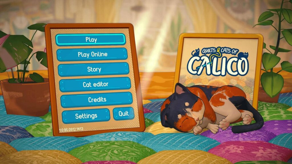 Quilts and Cats of Calico - menu