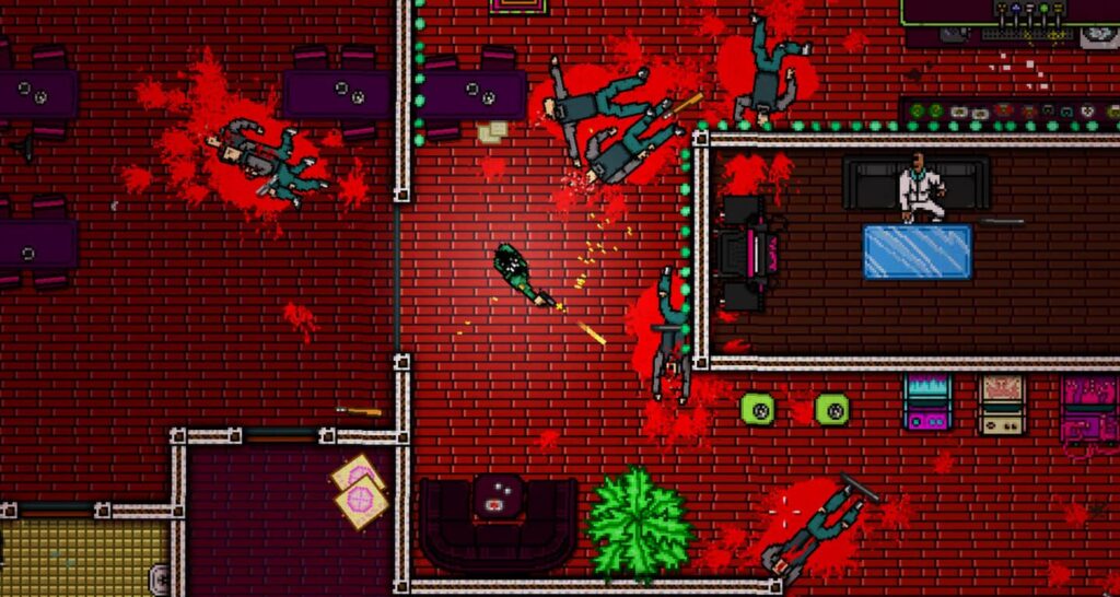 Hotline Miami 2 Wrong Number - všude rudo