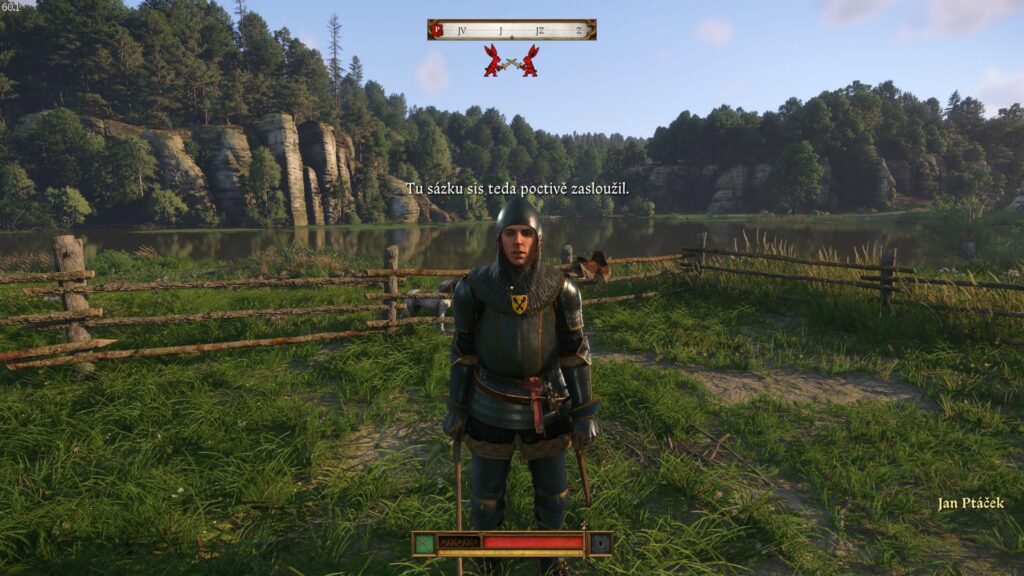 Kingdom Come: Deliverance II - Jan Ptáček ve zbroji