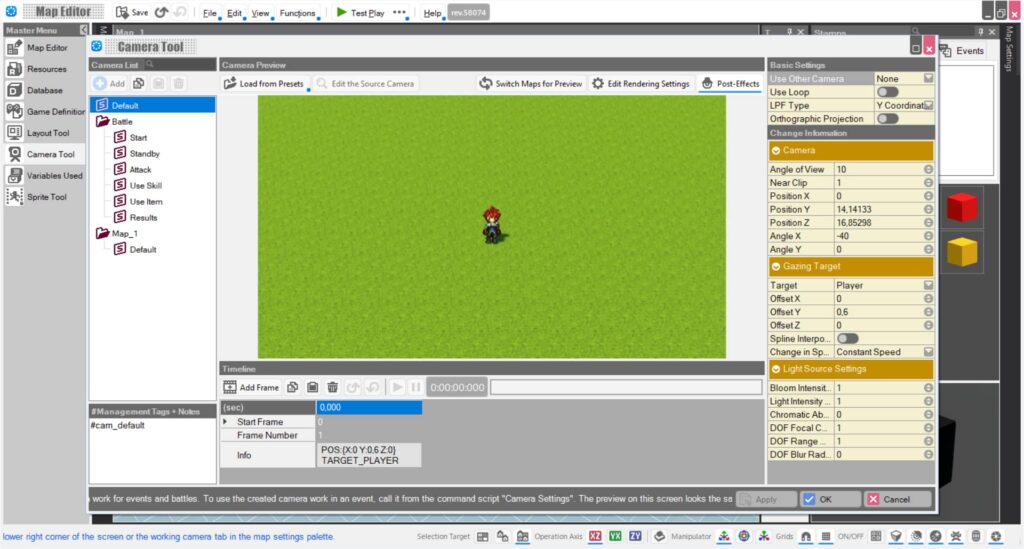 RPG Developer Bakin – Camera Tool