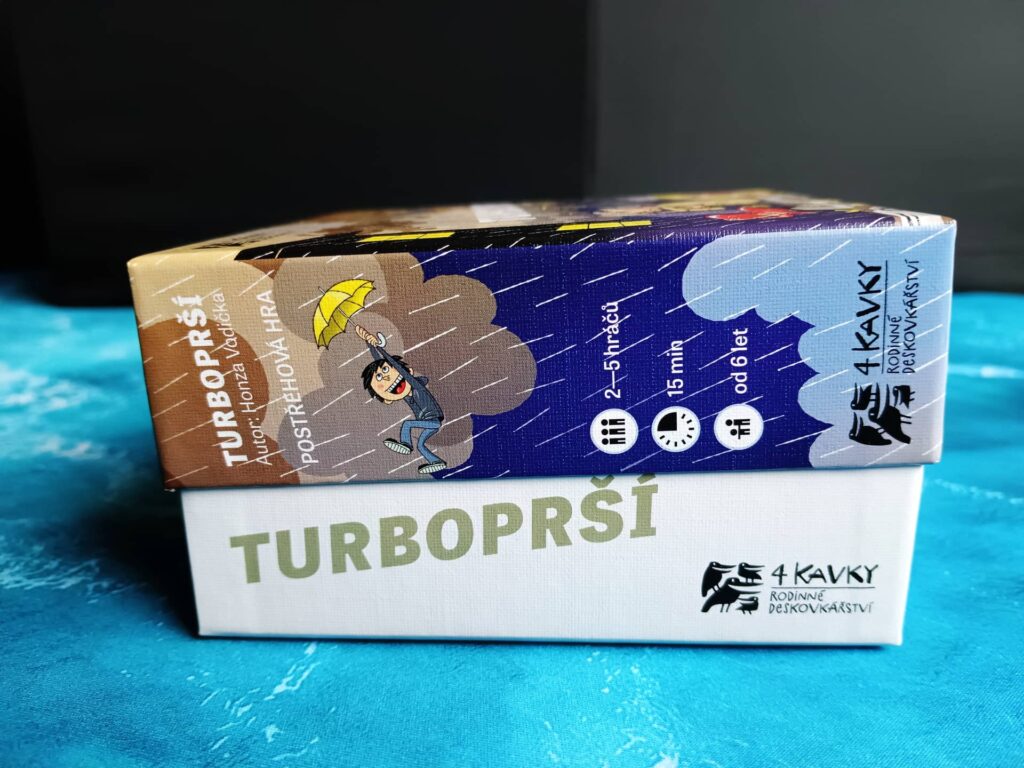 Turboprší - infobox na krabici