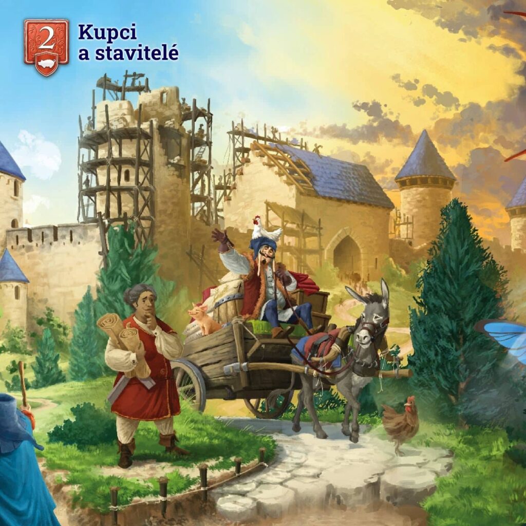 Carcassonne - druhé rozšíření Kupci a stavitelé